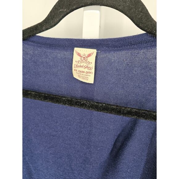 Faded Glory Women's Purple Long Sleeve Open Front Cardigan Size 1X - Picture 3 of 4